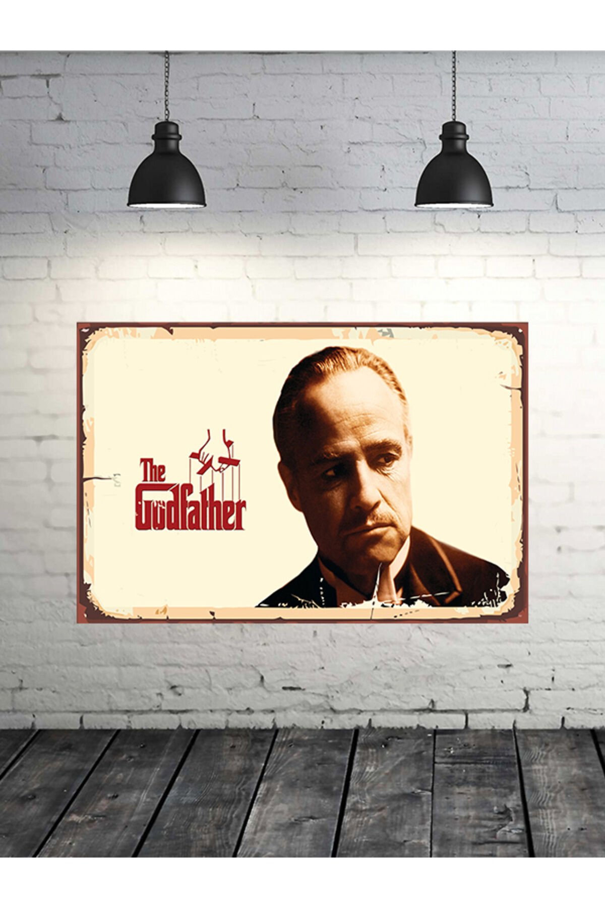 The Godfather 20x30 Cm Retro Ahşap Tablo