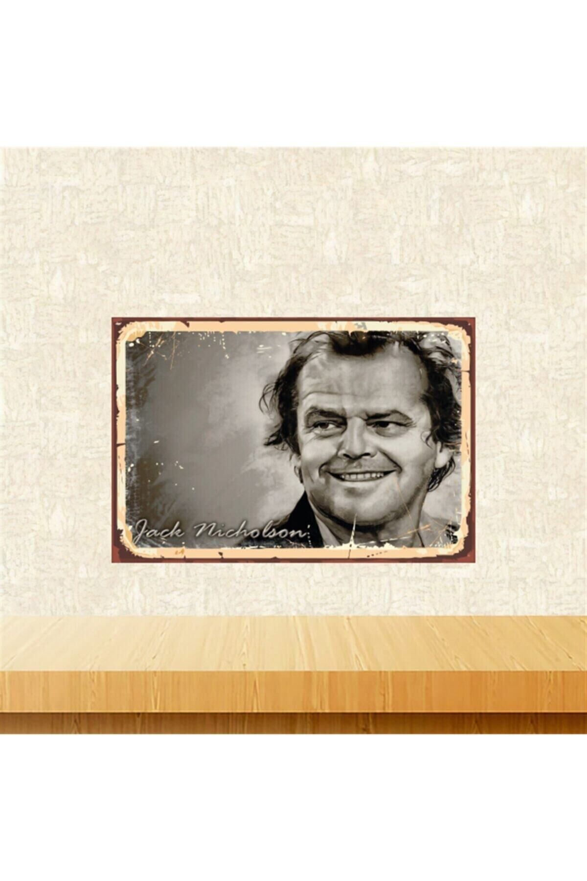 Jack Nicholson Retro Ahşap Tablo Tkfx5433