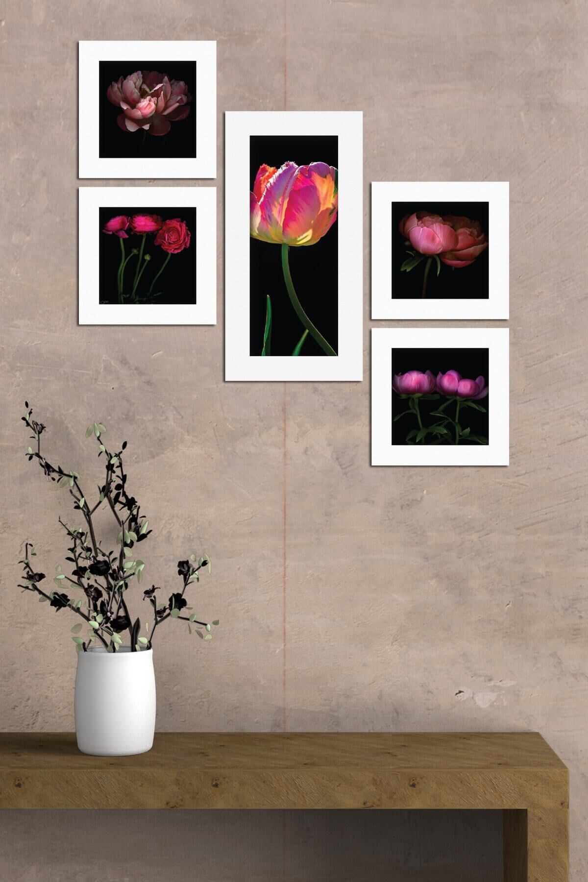 Collage Style 5 Parçalı Mdf Tablo Atf265