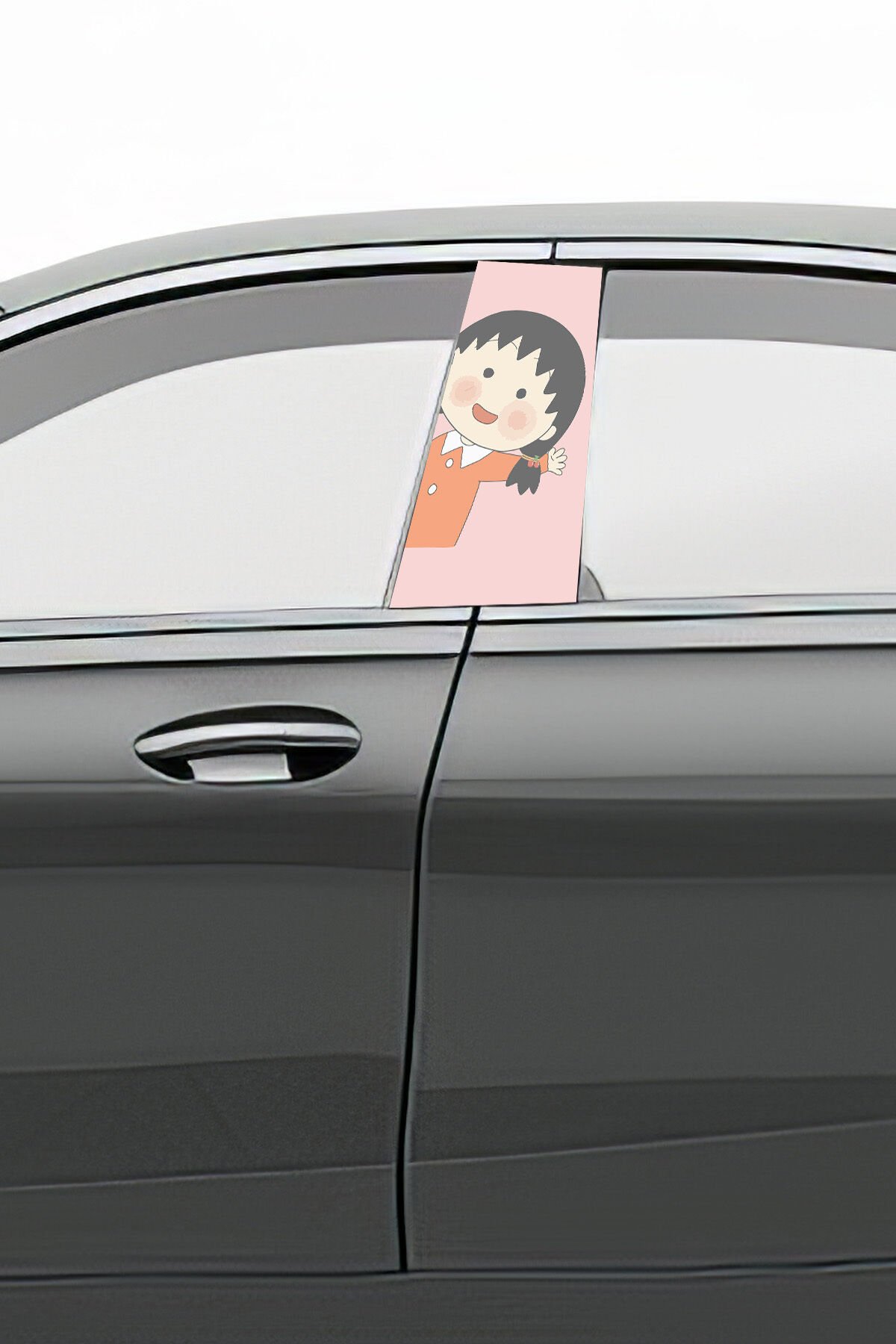 Araç Kapı Direk Kaplama Folyosu Desenli (Sağ Sol Takım) (2 Adet) - 22x50 Cm