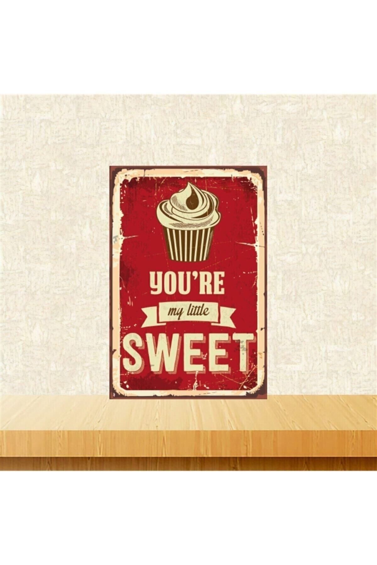 Youre My Little Sweet 20-30 Cm Retro Ahşap Tablo Tkfx5340