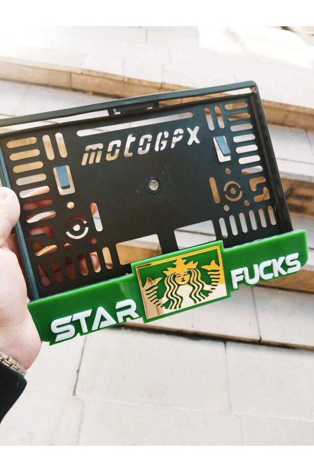 Motorsiklet Plakalık Lazer Kesim Pleksi 33 Kabartma / Motor Plakalık | Isimli Plakalık