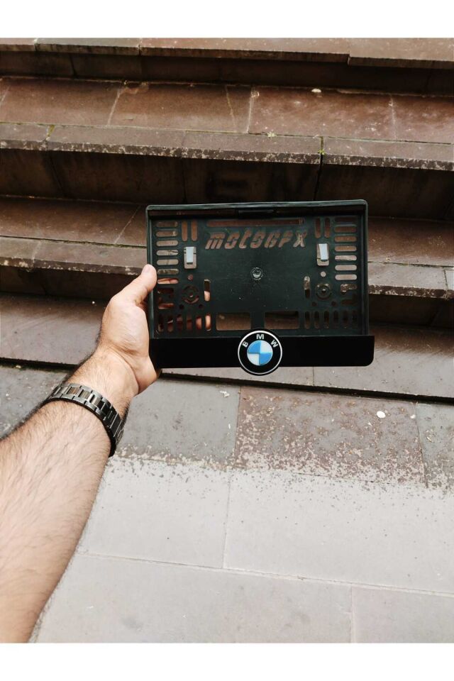 Motorsiklet Plakalık BMW Lazer Kesim Pleksi plakalık | kişiye özel plakalık Uyumlu