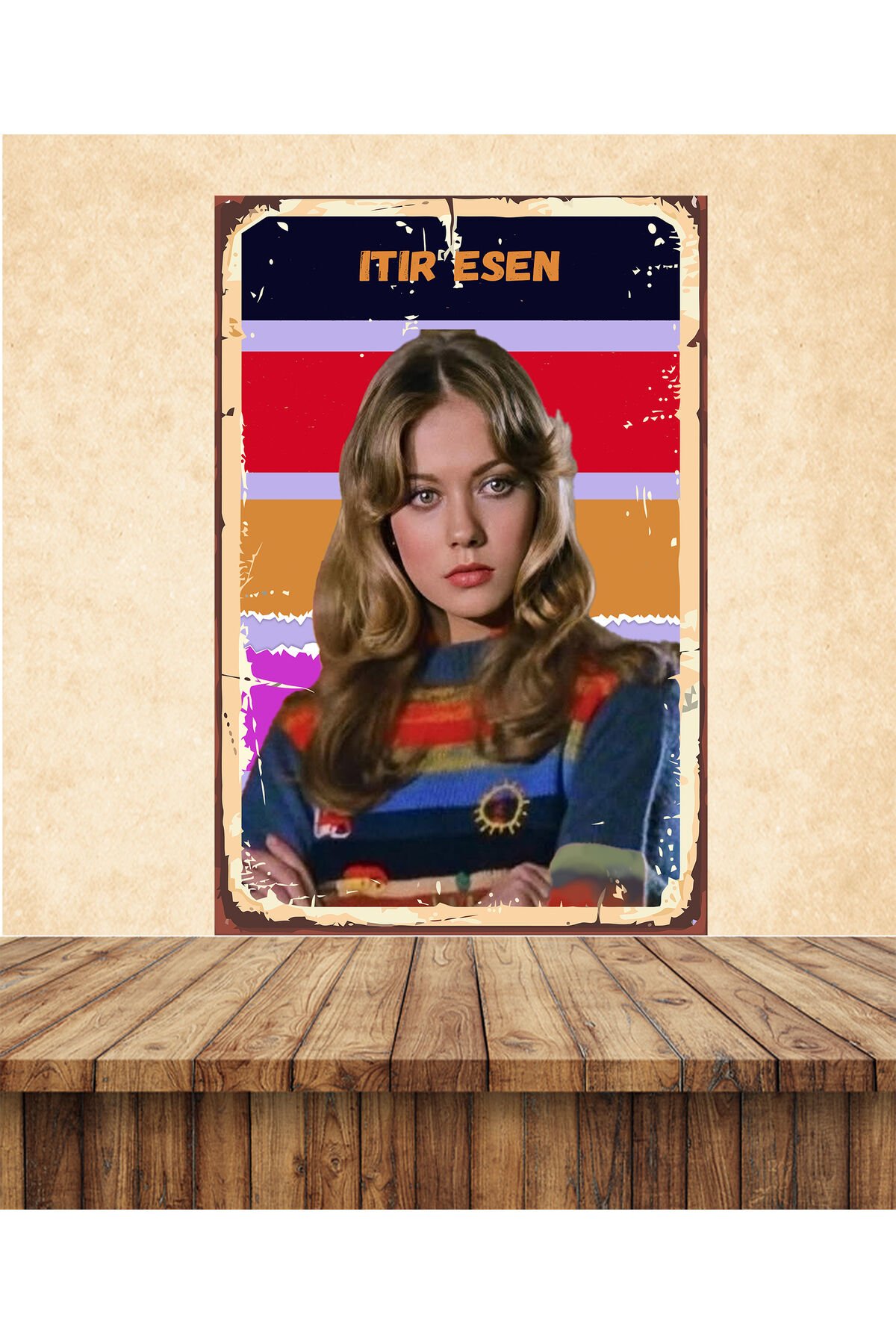 Itır Esen Yeşilçam Temalı 20 x 30 CM MDF Duvar Tablosu 01 UVI BASKI