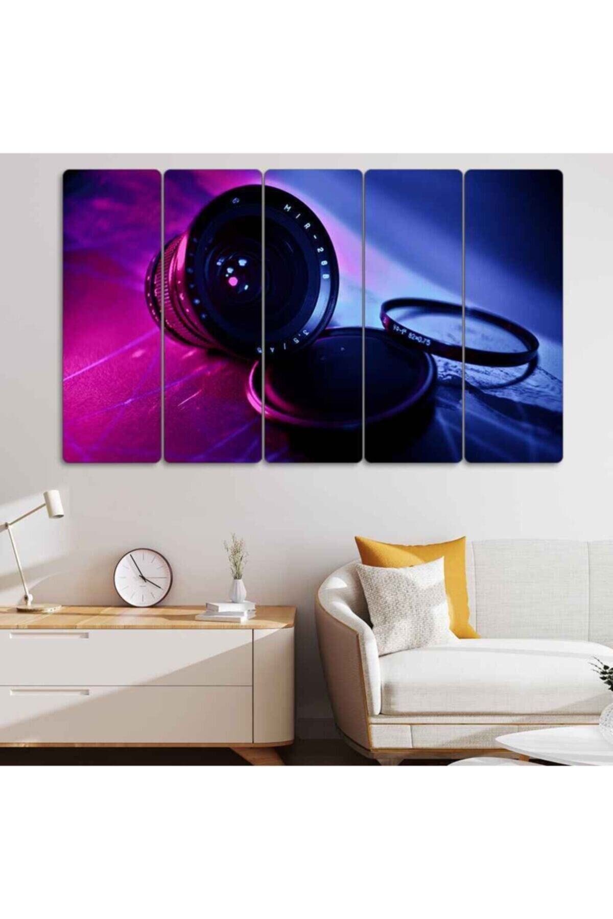 Kamera, Lens - 5 Parçalı Tablo