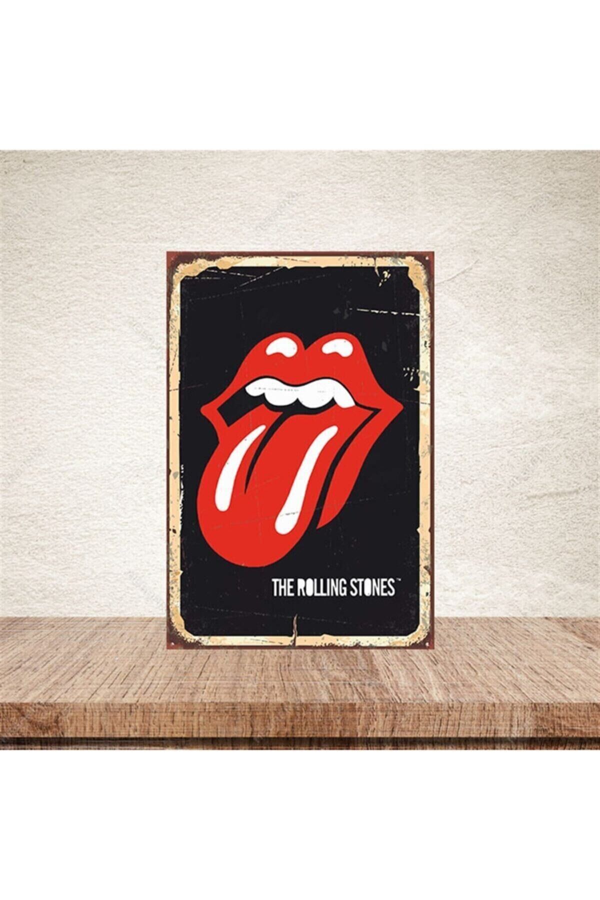 The Rolling Stones 20-30 Cm Retro Ahşap Poster