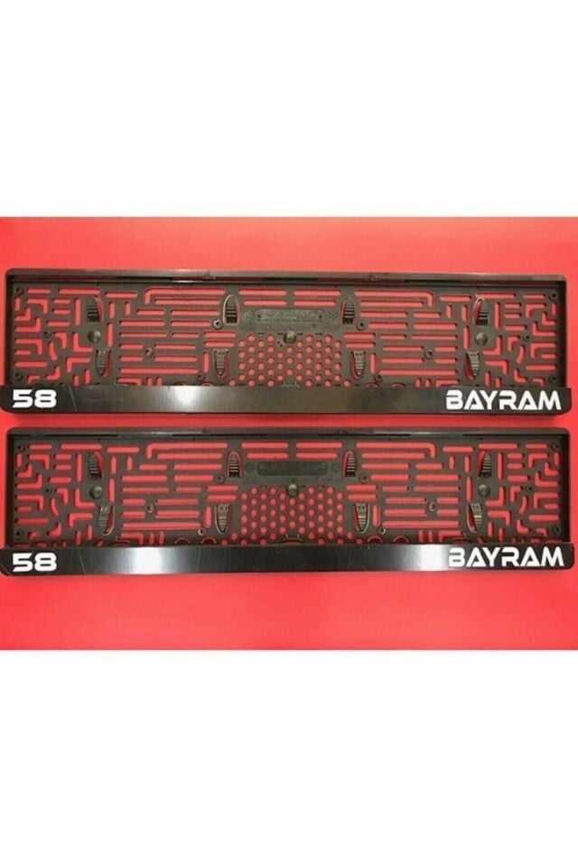 Kişiye Özel Plakalık 2’li Set | İsim Yazılı Pleksi Araç Plaka Aksesuarı