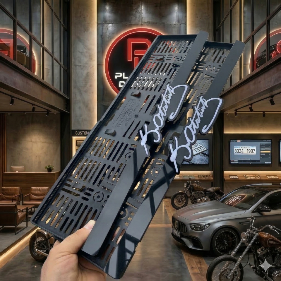 Atatürk İmzalı Lüks Plakalık | 3D Pleksi Araç Plakalık