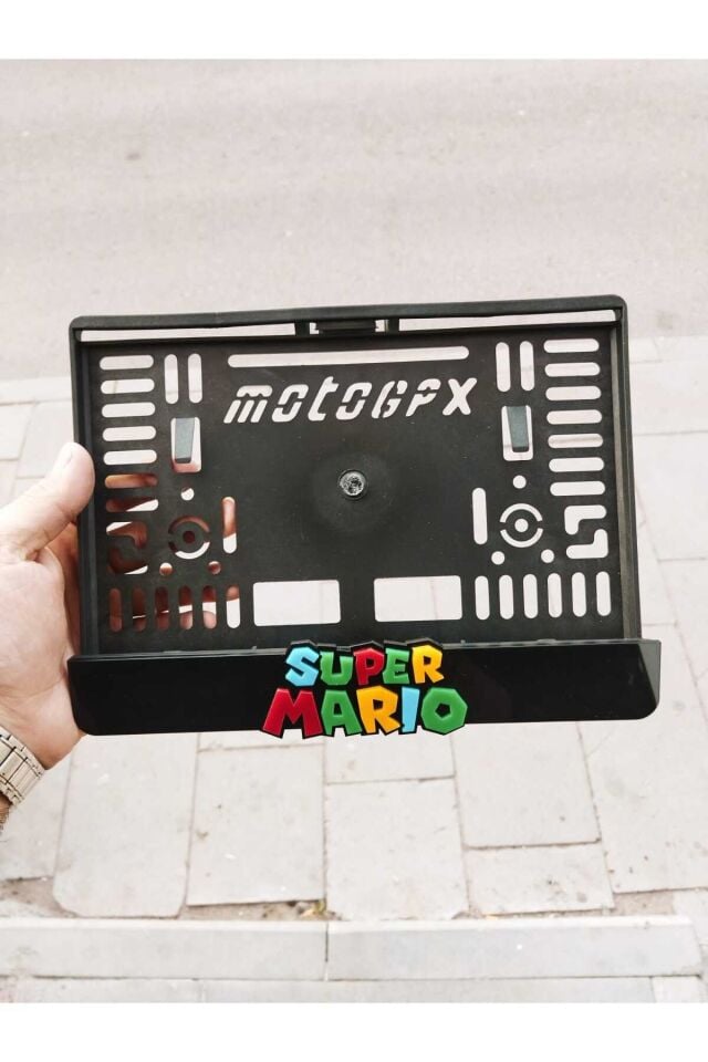 Motorsiklet Plakalık Lazer Kesim Pleksi| Isimli Plakalık |kişiye Özel Plakalık| Mario