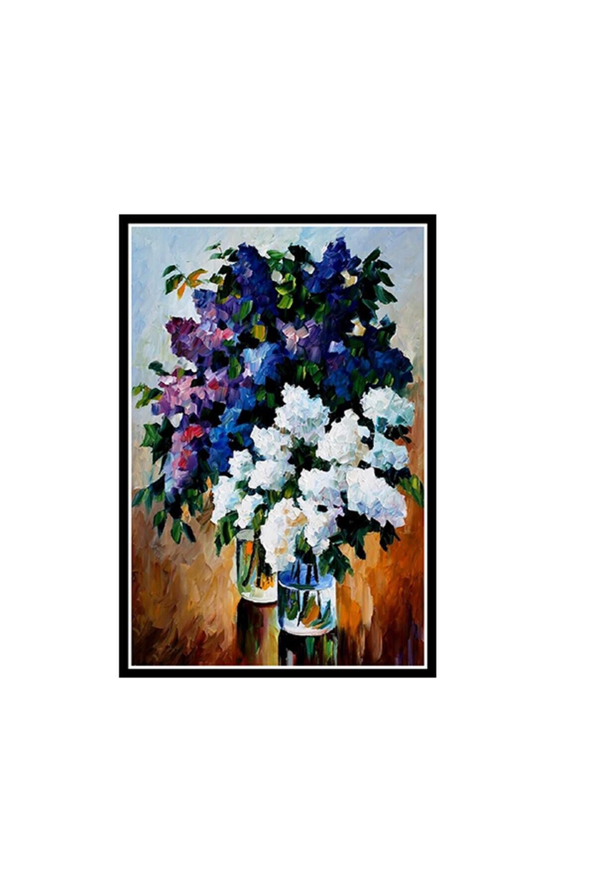 Çiçek Tasarımlı 20x30 Cm Retro Ahşap Poster