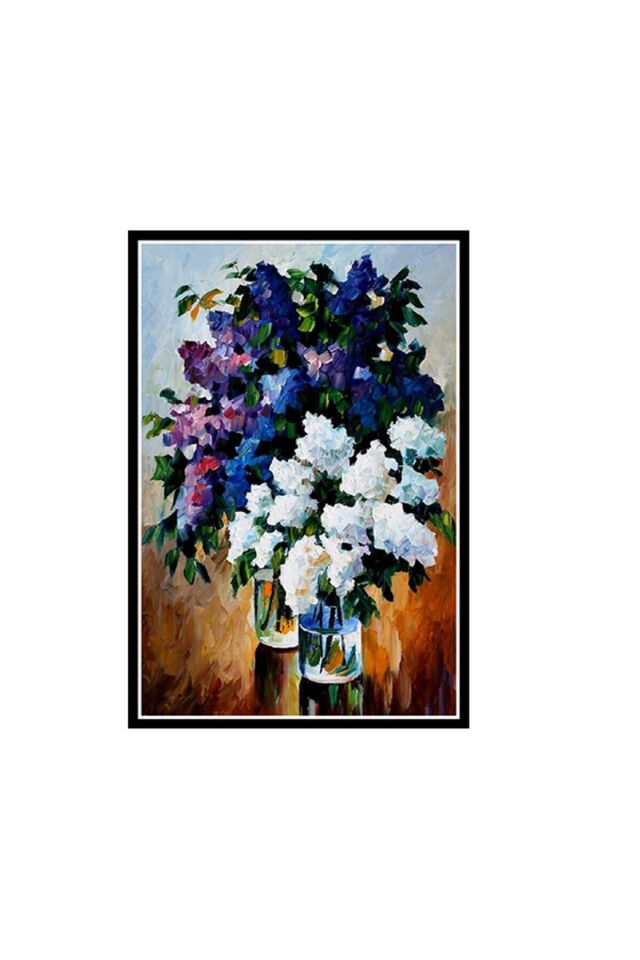 Çiçek Tasarımlı 20x30 Cm Retro Ahşap Poster