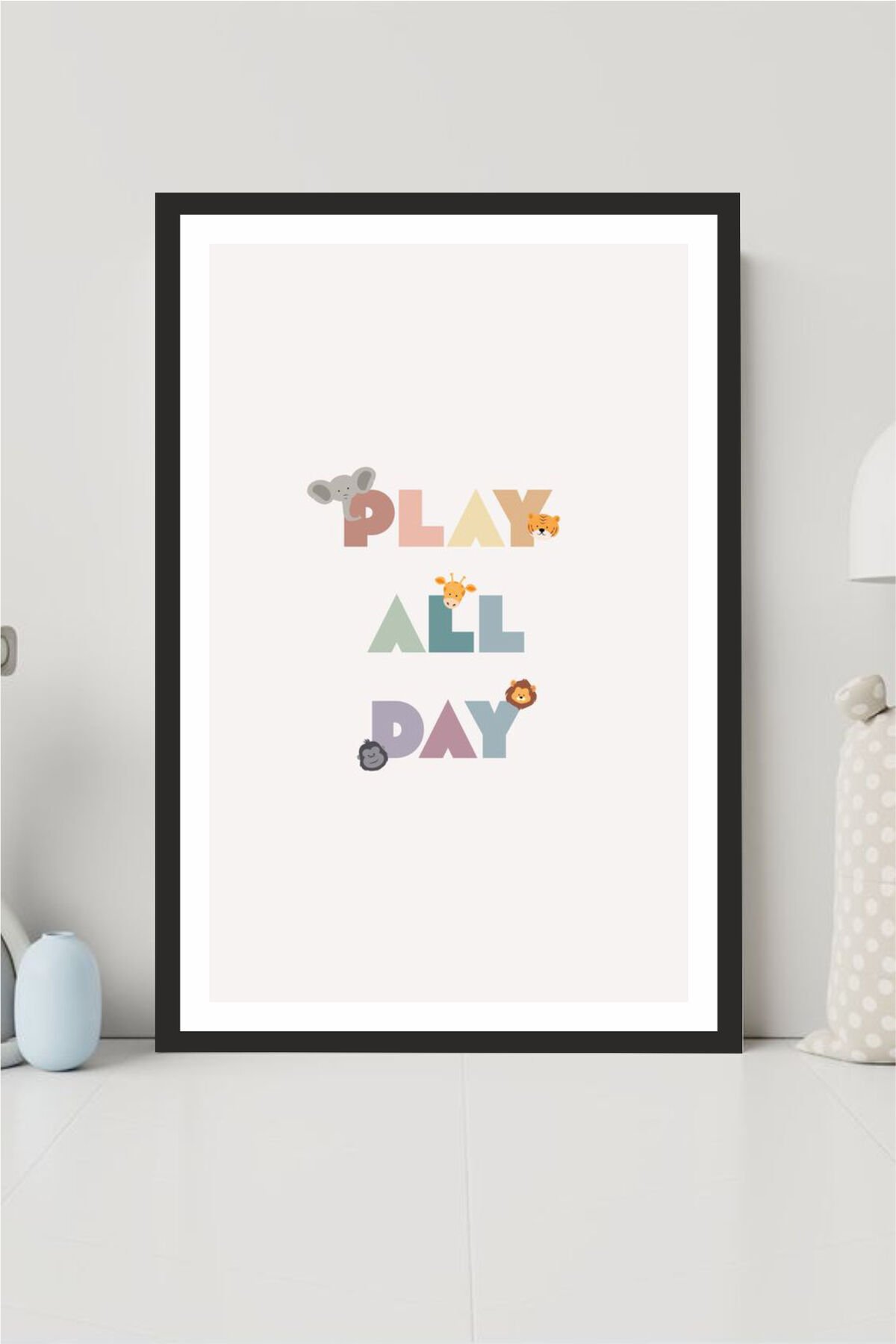 Çocuk Odası Tasarımlı Çerçeve Görünümlü Mdf Tablo