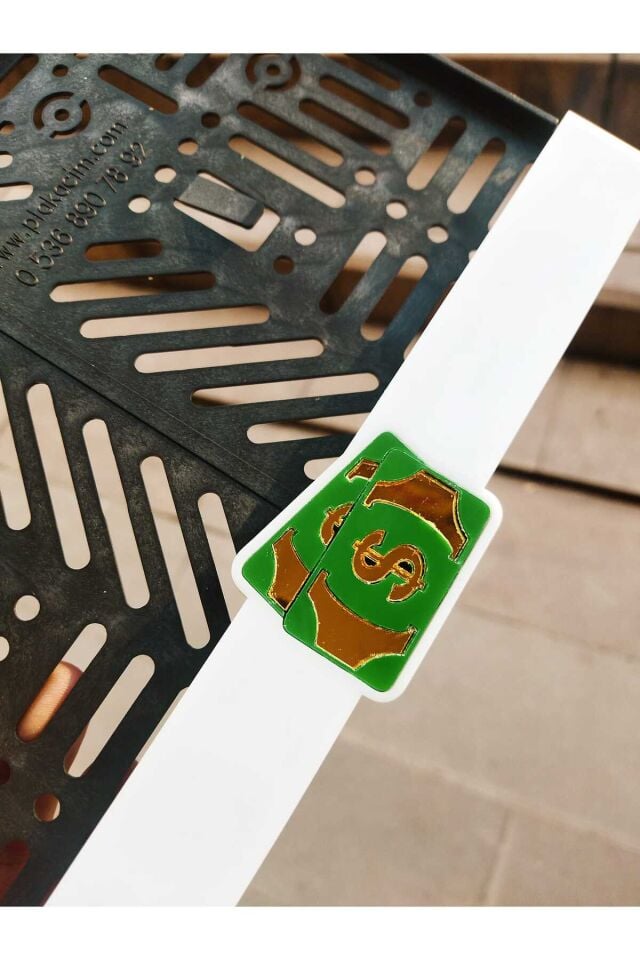 Motorsiklet Plakalık DOLAR Lazer Kesim Pleksi plakalık | kişiye özel plakalık Uyumlu