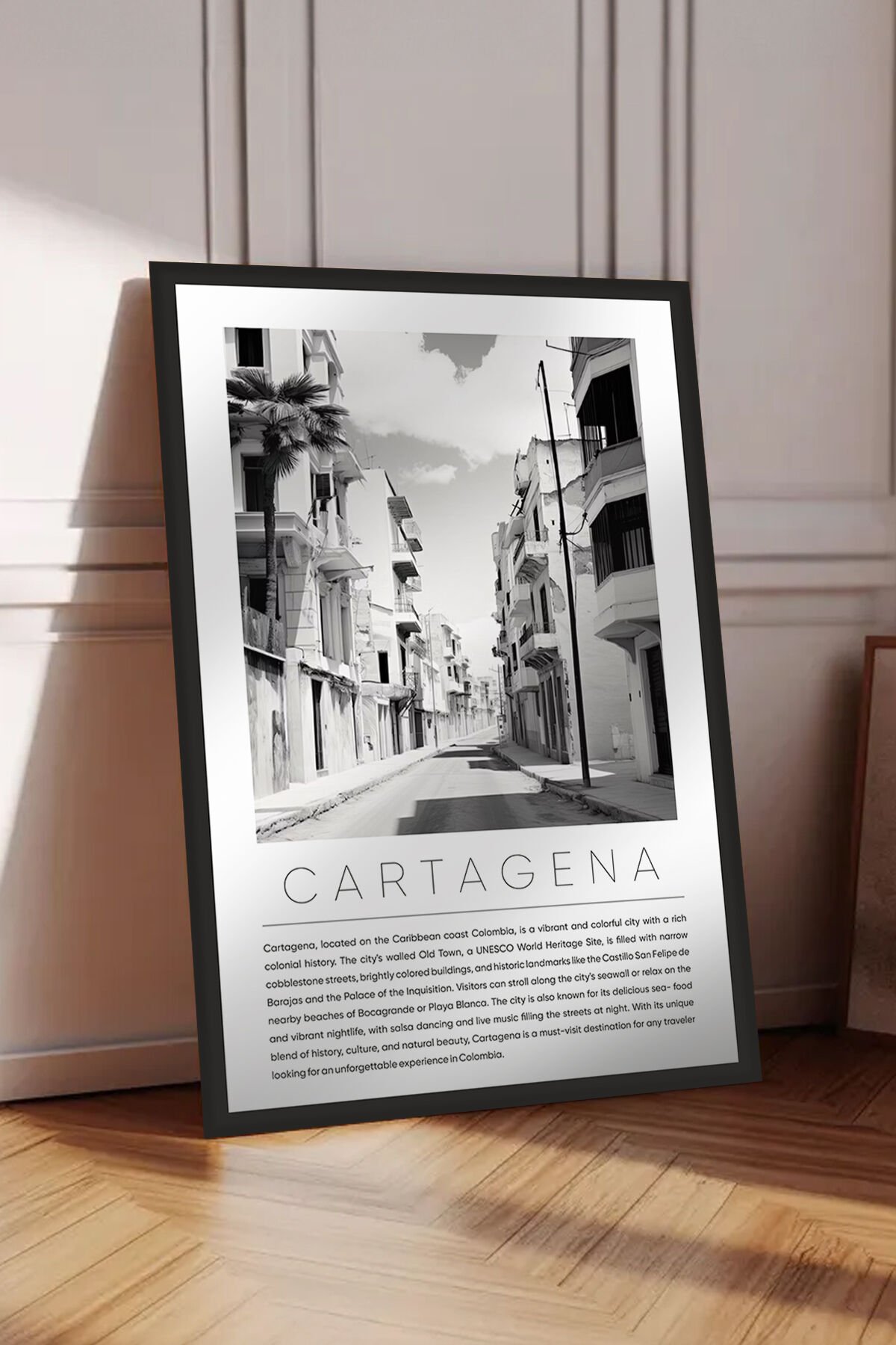 Dünya Şehirleri Koleksiyonu Çerçeve Görünümlü Mdf Tablo