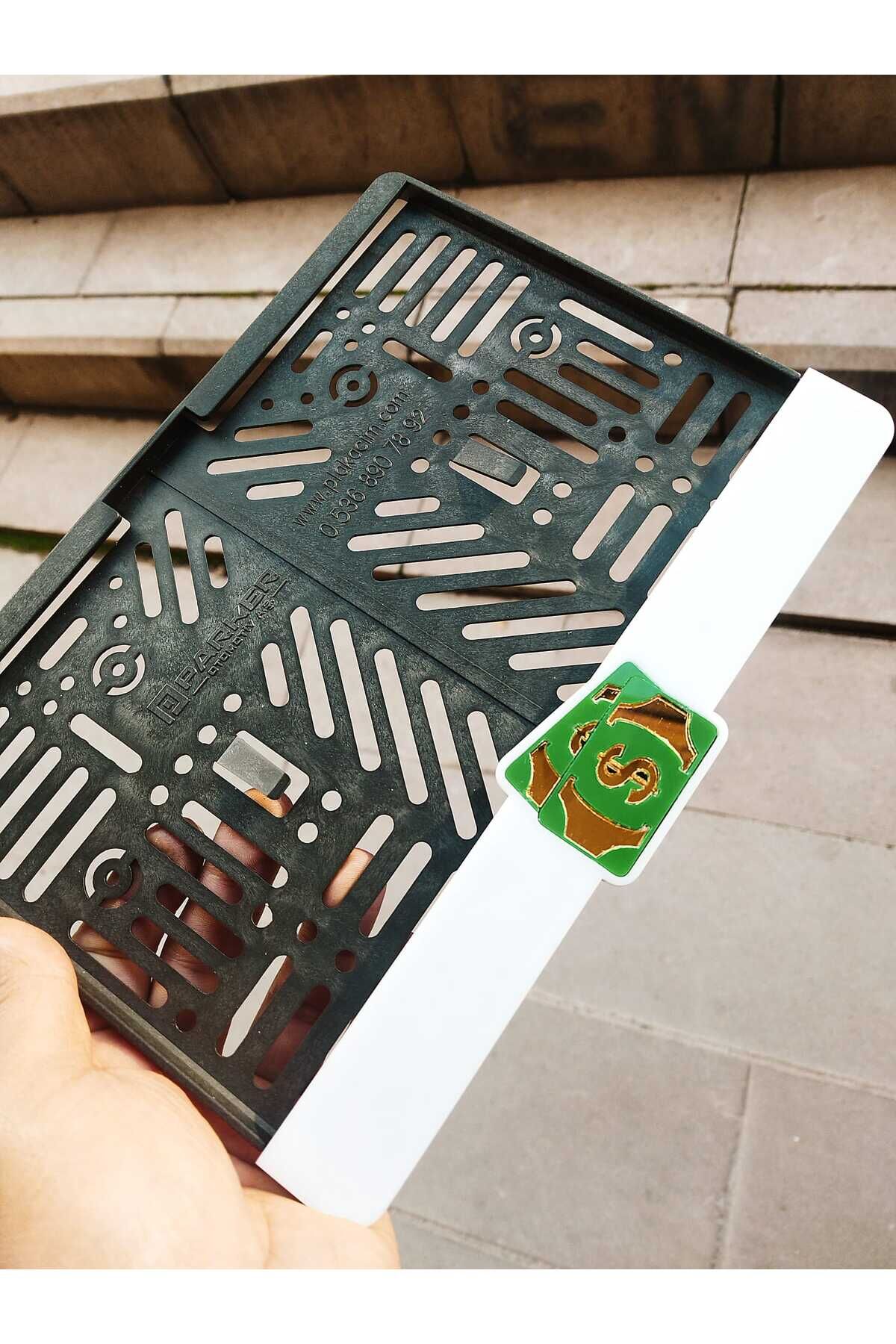 Motorsiklet Plakalık DOLAR Lazer Kesim Pleksi plakalık | kişiye özel plakalık Uyumlu