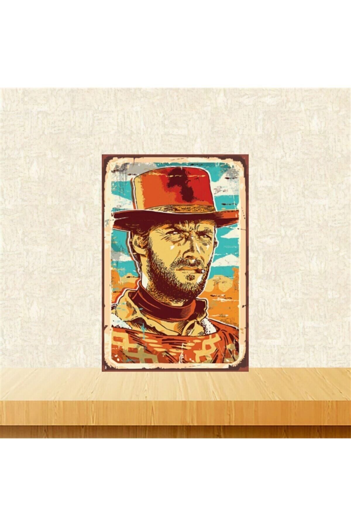 Iyi Kötü Ve Çirkin 20-30 Cm Retro Ahşap Tablo Tkfx5139