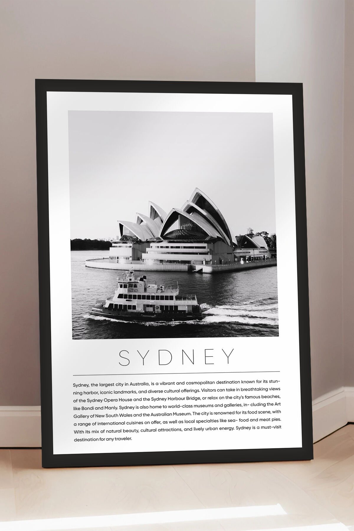 Dünya Şehirleri Koleksiyonu Çerçeve Görünümlü Mdf Tablo