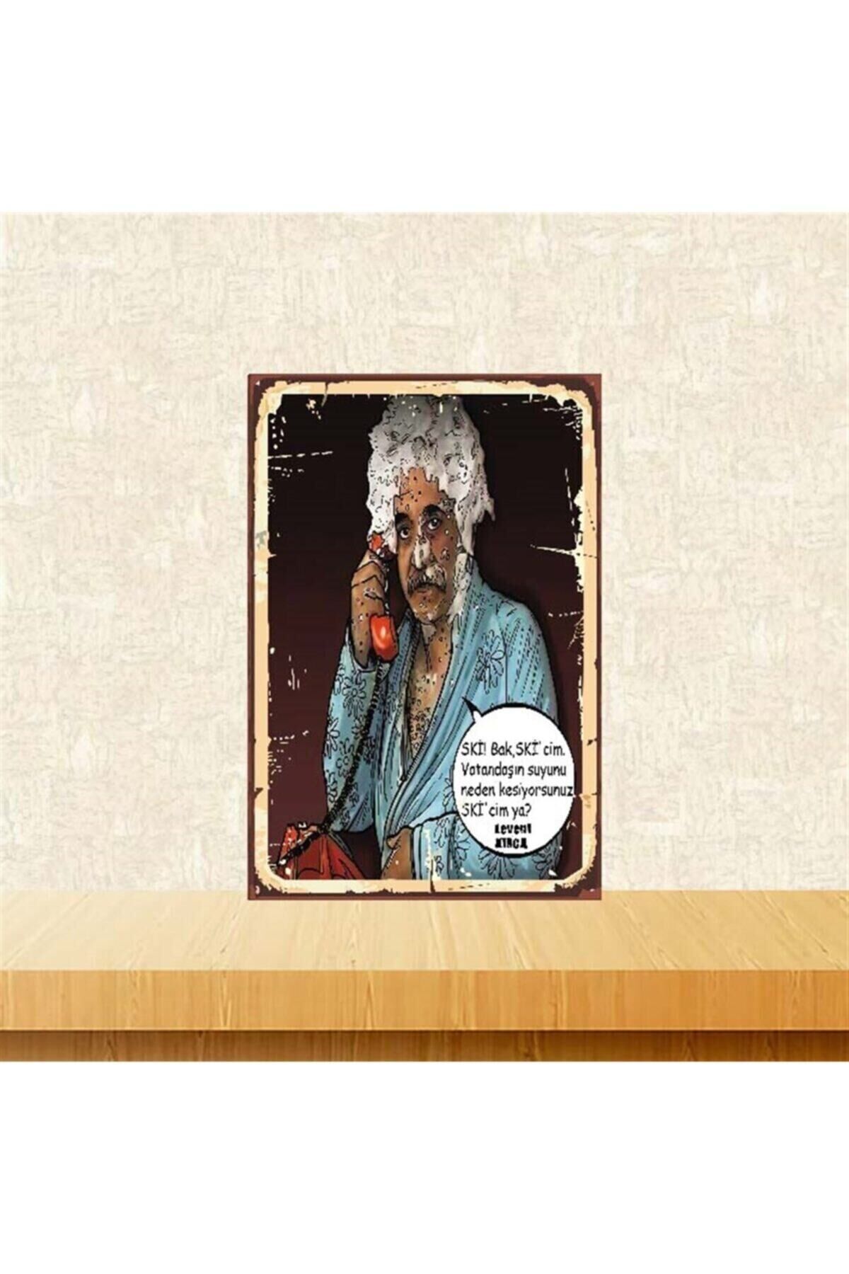 AhşaP Retro Vatandaşın Suyunu Neden Kesiyorsunuz Levent Kırca Posteri 20-30 cm