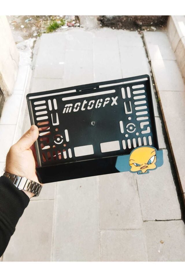 Motorsiklet Plakalık TWEETY Lazer Kesim Pleksi | motor plakalık