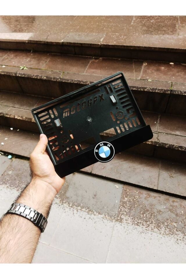 Motorsiklet Plakalık BMW Lazer Kesim Pleksi plakalık | kişiye özel plakalık Uyumlu