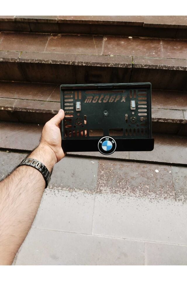 Motorsiklet Plakalık BMW Lazer Kesim Pleksi plakalık | kişiye özel plakalık Uyumlu