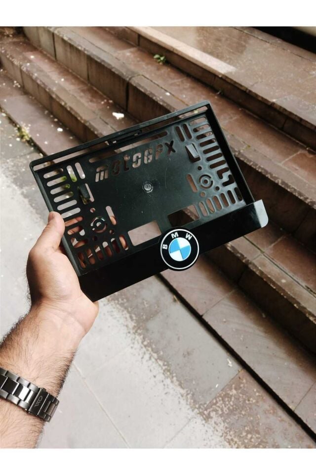 Motorsiklet Plakalık BMW Lazer Kesim Pleksi plakalık | kişiye özel plakalık Uyumlu