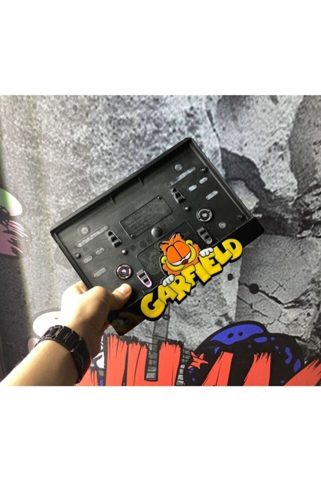 Garfield 3D Motor Plakalık Pleksi Takmatik Lazer Kesim,garfield plakalık, motor plakalık