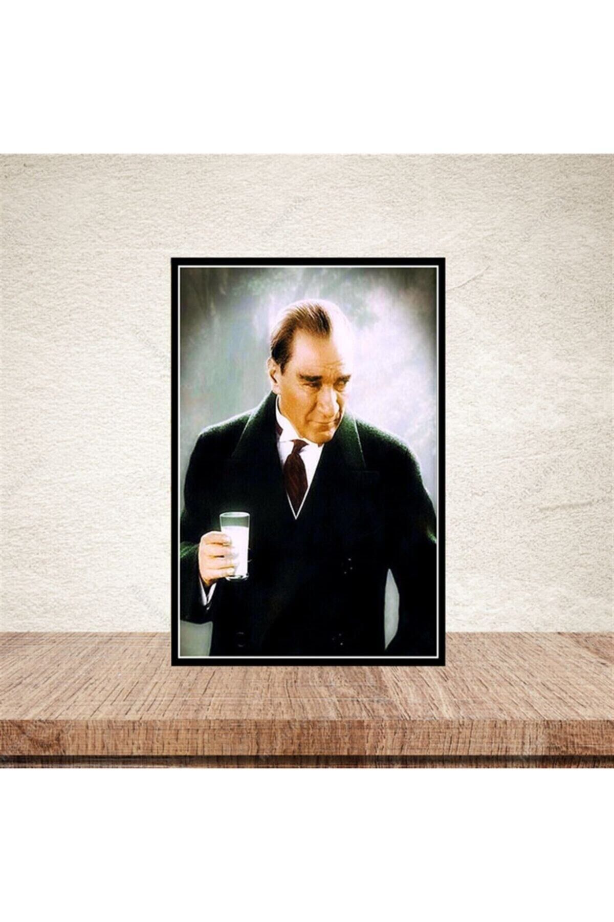 M.Kemal Atatürk 20-30 Cm Retro Ahşap Poster
