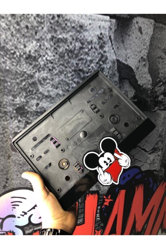 Mickey Mouse 3D Motor Plakalık Pleksi Takmatik Lazer Kesim (Universal)