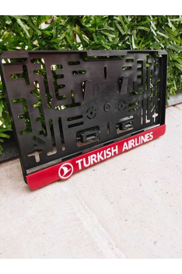 Kare Plakalık Turkısh Aırlınes Kırmızı Takmatik Lazer Kesim Pleksi ( 1 Adet )