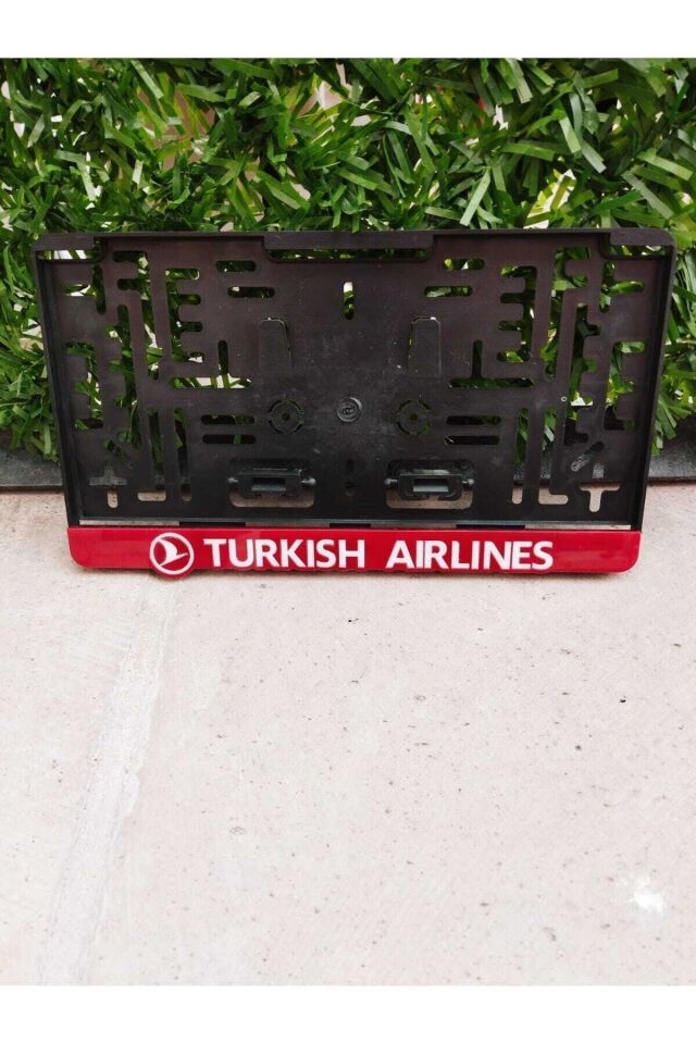 Kare Plakalık Turkısh Aırlınes Kırmızı Takmatik Lazer Kesim Pleksi ( 1 Adet )