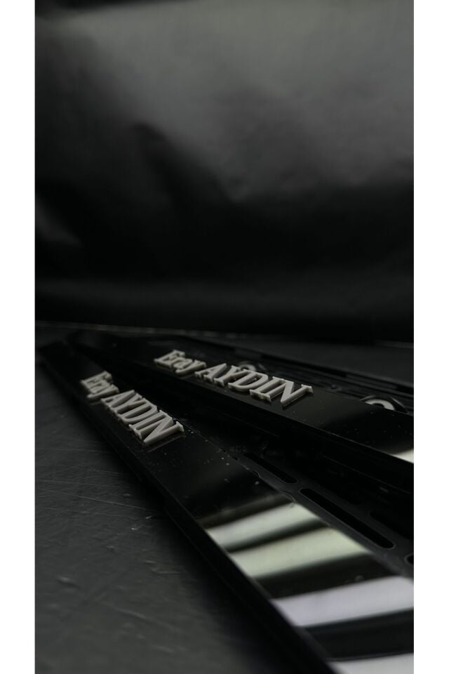 5d Ultra Parlak Gri Renk Kabartma Takmatik Pleksi Plakalık