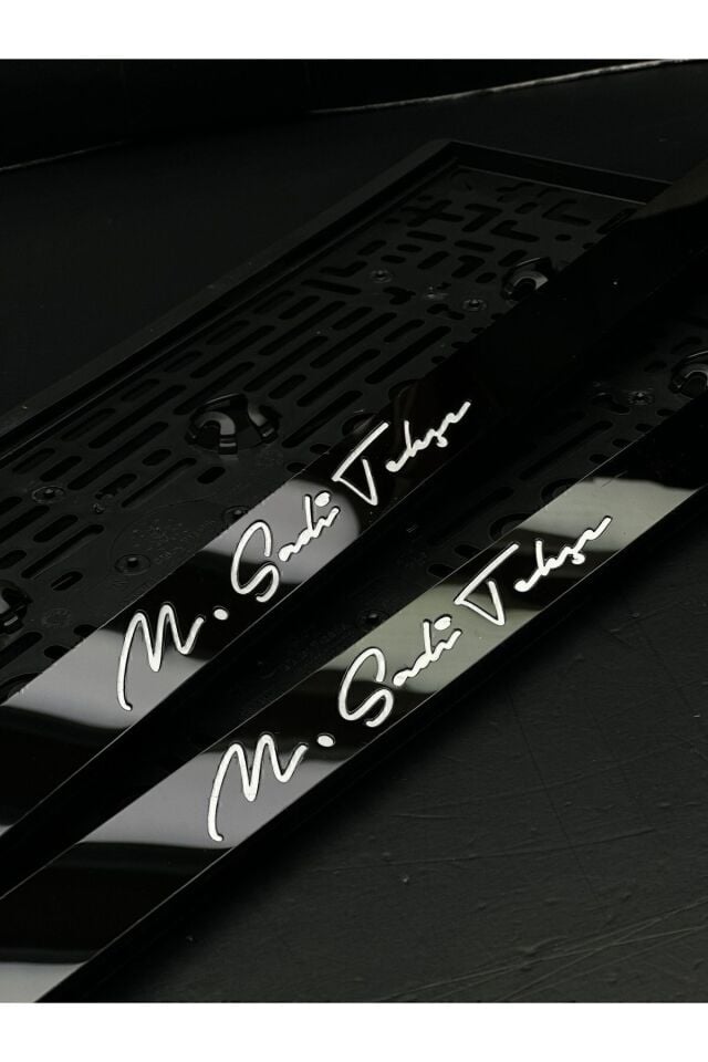 Takmatik Plakalık Imza Yazı UV BASKILI KABARTMALI BASKI PLEKSİ PLAKALIK