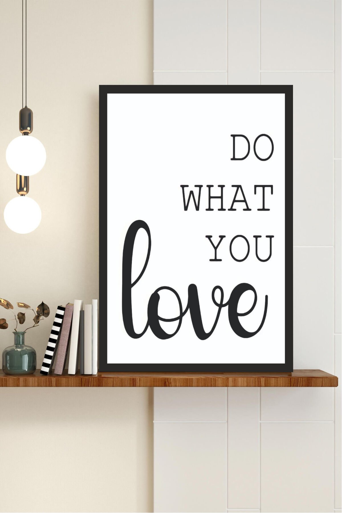 Home Yazılı Ahşap Mdf Çerçeve Görünümlü Mdf Tablo