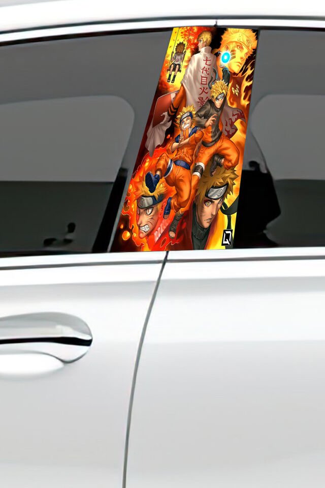 Araç Kapı Direk Kaplama Folyosu Desenli (Sağ Sol Takım) (2 Adet) - 22x50 Cm