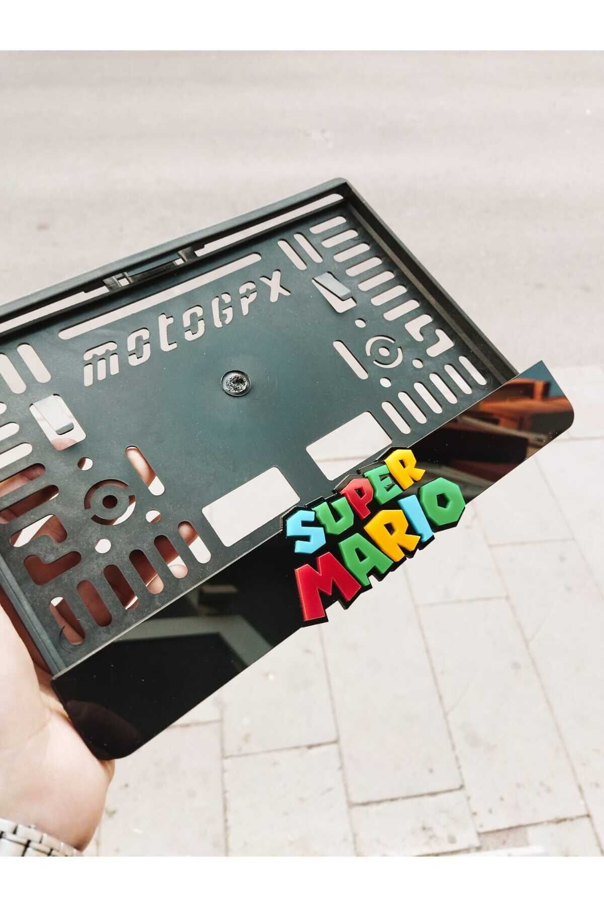 Motorsiklet Plakalık Lazer Kesim Pleksi| Isimli Plakalık |kişiye Özel Plakalık| Mario