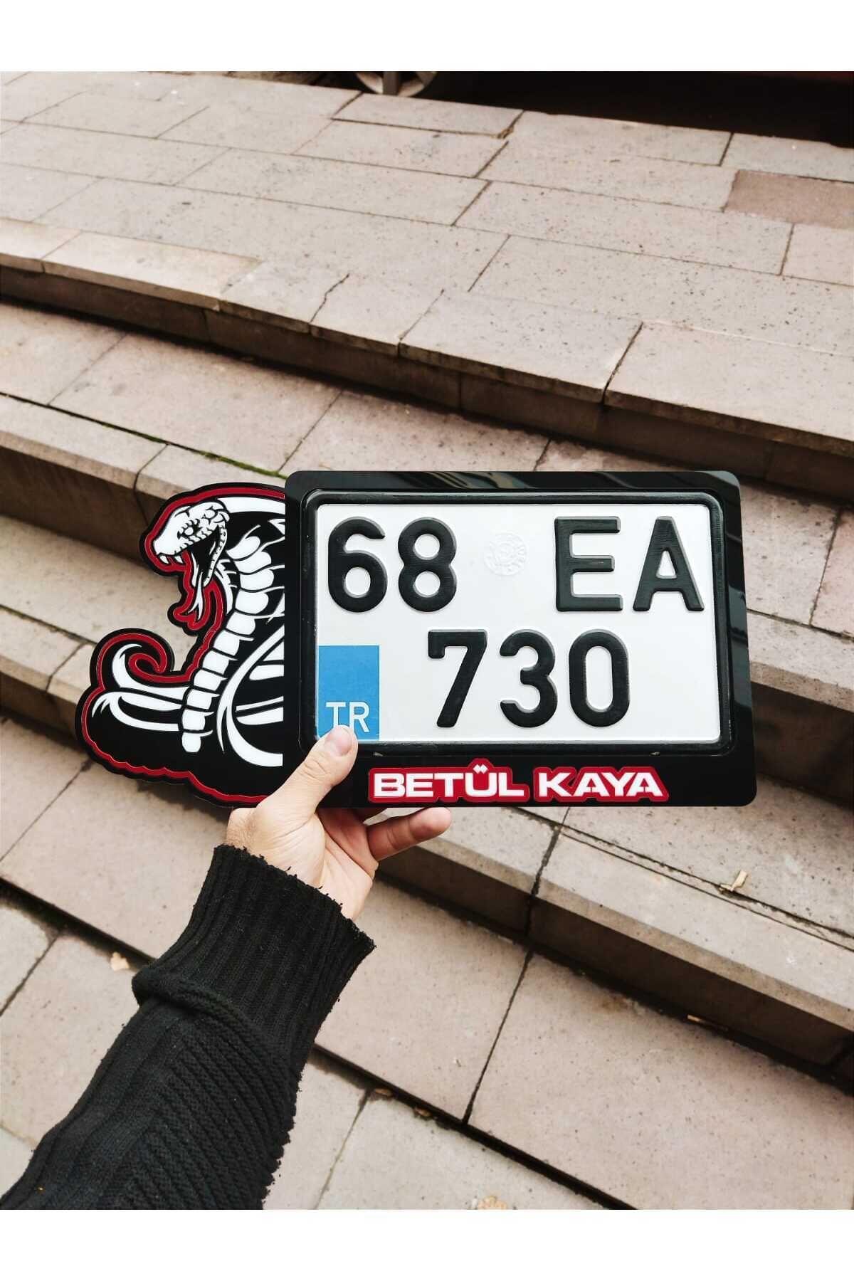 MOTORSİKLET PLAKALIK FULL PLEKSİ COBRA | İSİMLİ PLAKALIK | MOTOR PLAKALIK LAZER KESİM|kişiye özel