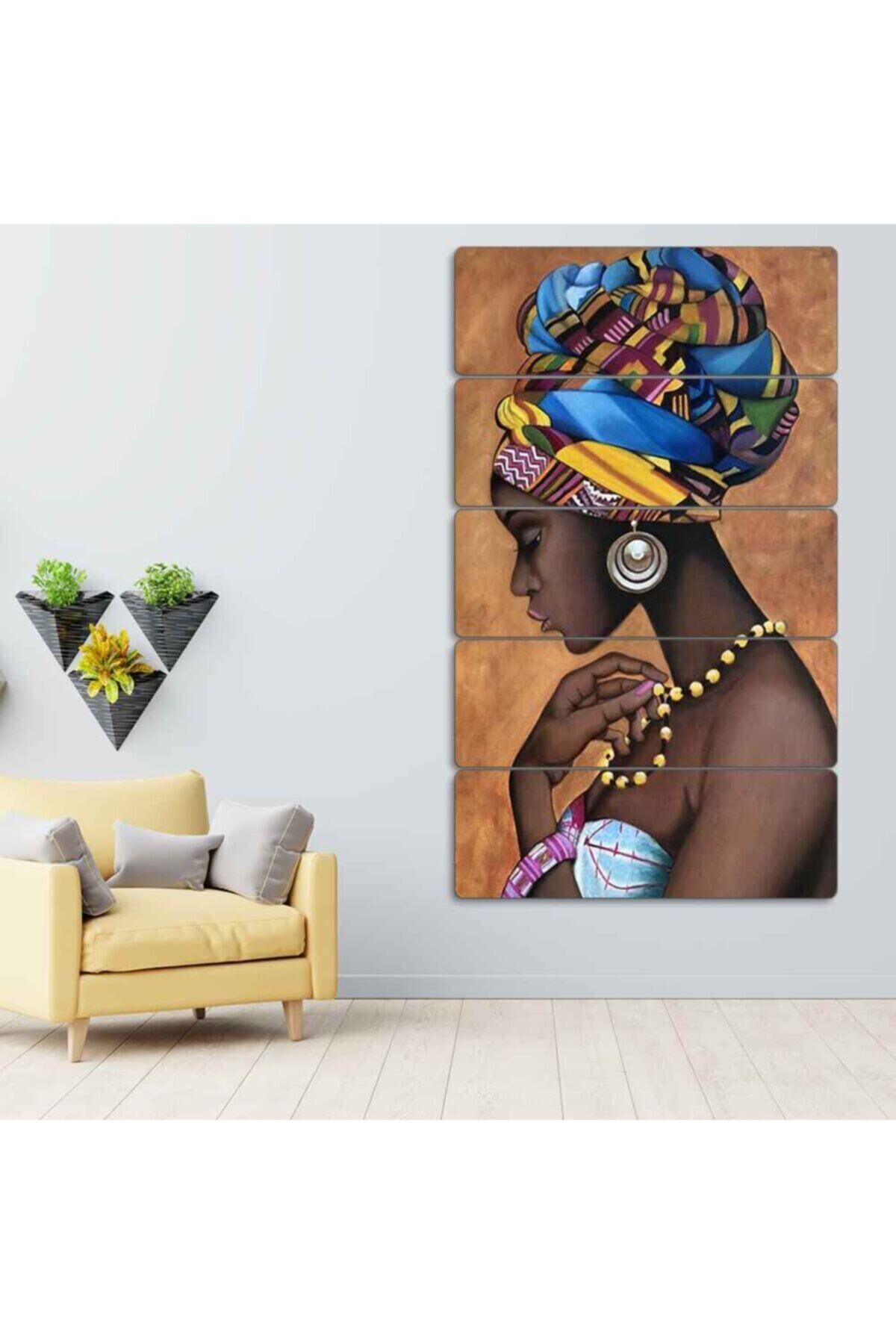 Kadın 5 Parçalı Tablo