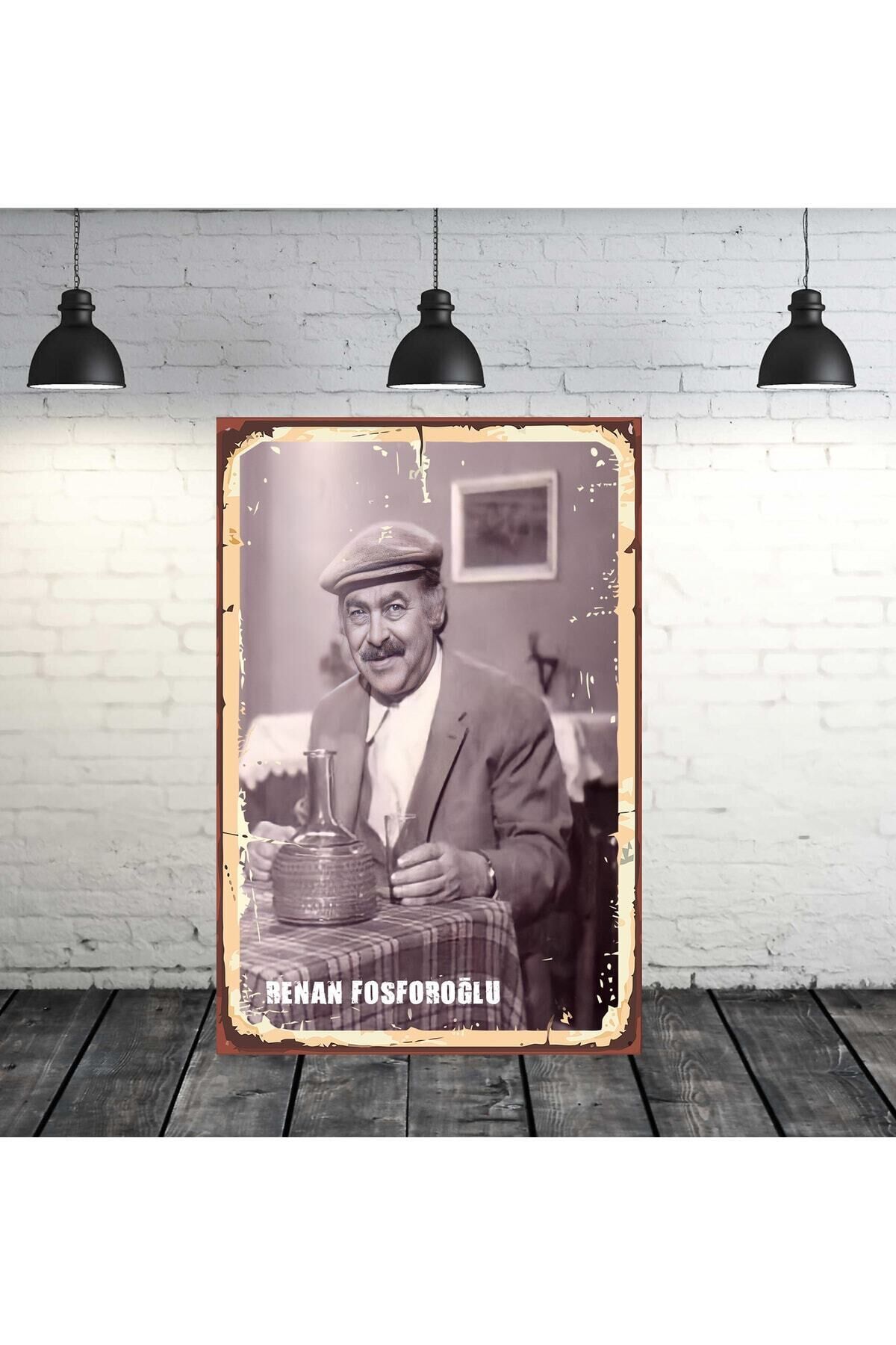 Renan Fosforoğlu Yeşilçam Tasarımlı 20x30 cm Retro Ahşap Tablo