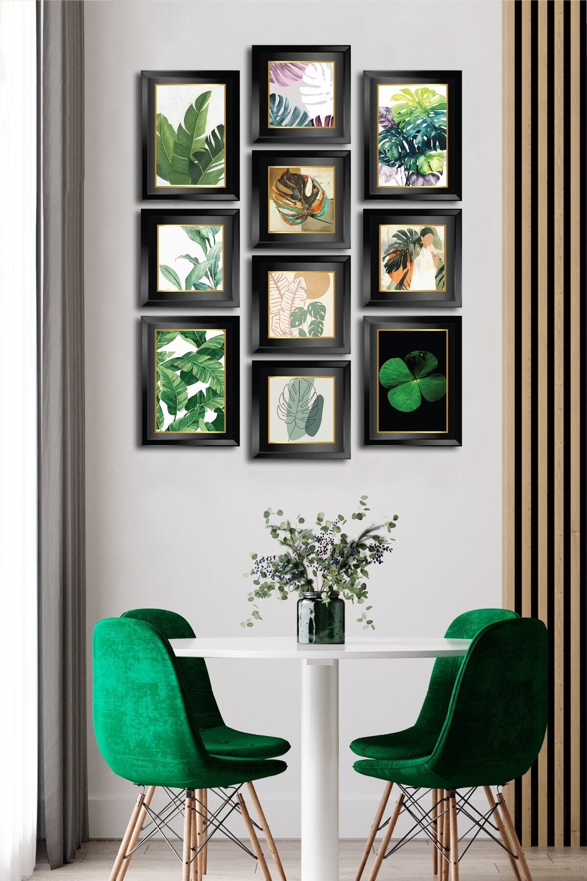 10 Parçalı Çerçeve Görünümlü Mdf Tablo Seti Flm152