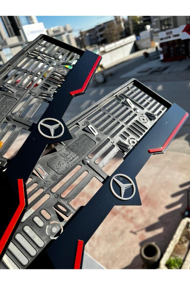 MERCEDES BENZ Uyumlu Logolu Pleksi Plakalık 2 Adet(1 Takım)