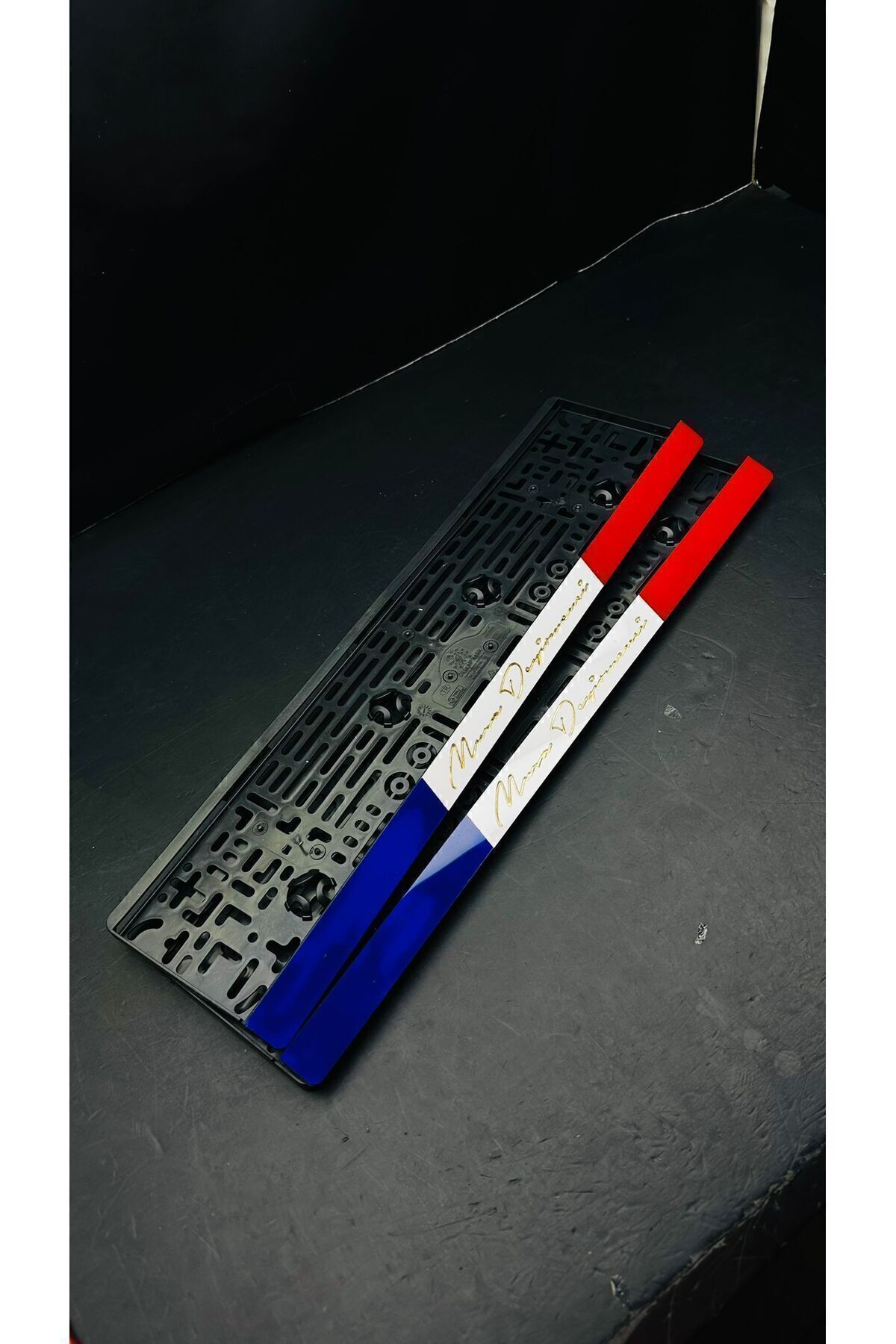 Kişiye Özel Pleksi 3 Renkli Takmatik Plakalık K.atatürk Imza Stickerı Hediye