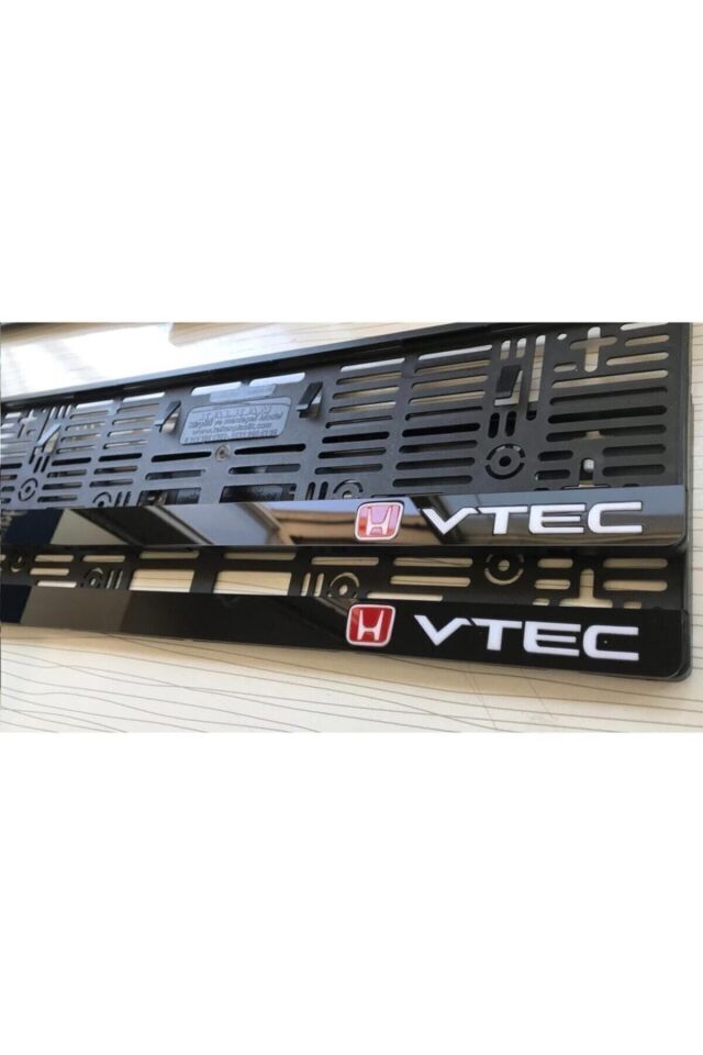 Honda VTEC Logolu 3D Pleksi Plakalık (Ön + Arka Set) – Takmatik Sistem