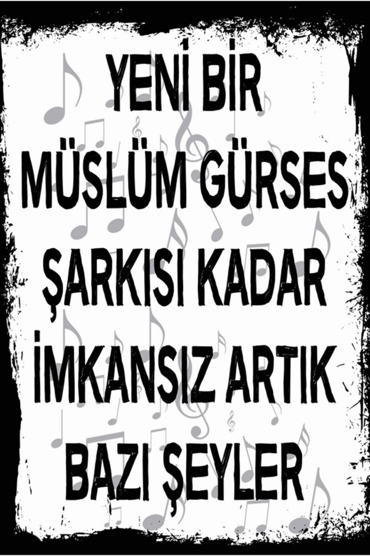 Retro Ahşap Duvar Poster 20x30cm