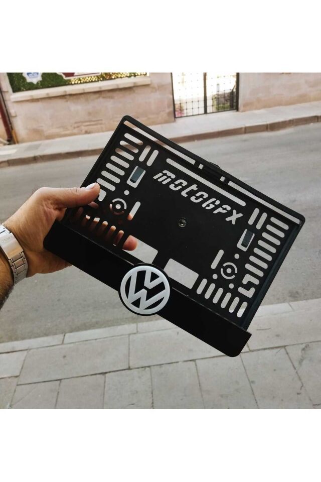 MOTORSİKLET PLAKALIK WOLKSWAGEN LOGOLU LAZER KESİM PLEKSİ