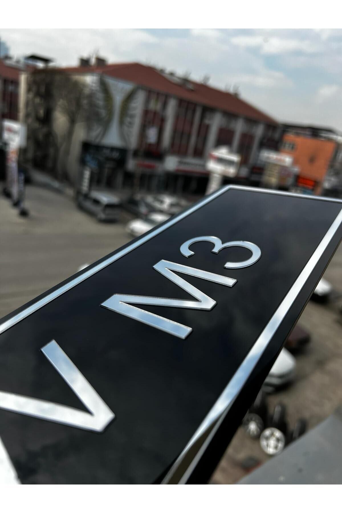 BMW M3 Yazılı Dekor Plakalık