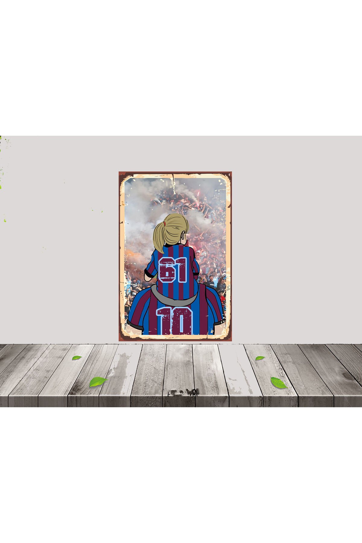 Trabzonspor Çocuk Taraftar Temalı 20 x 30 CM MDF Tablo