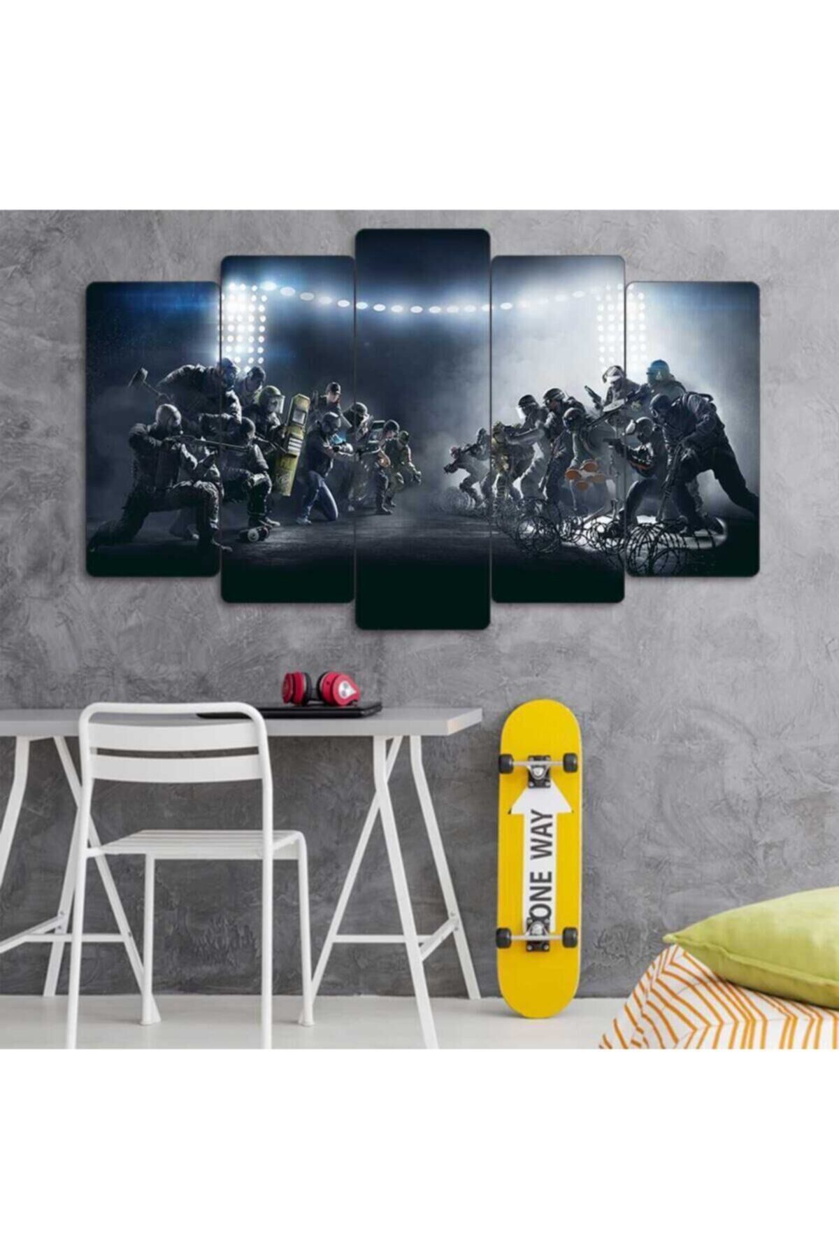 Raınbowsıx - 5 Parçalı Tablo