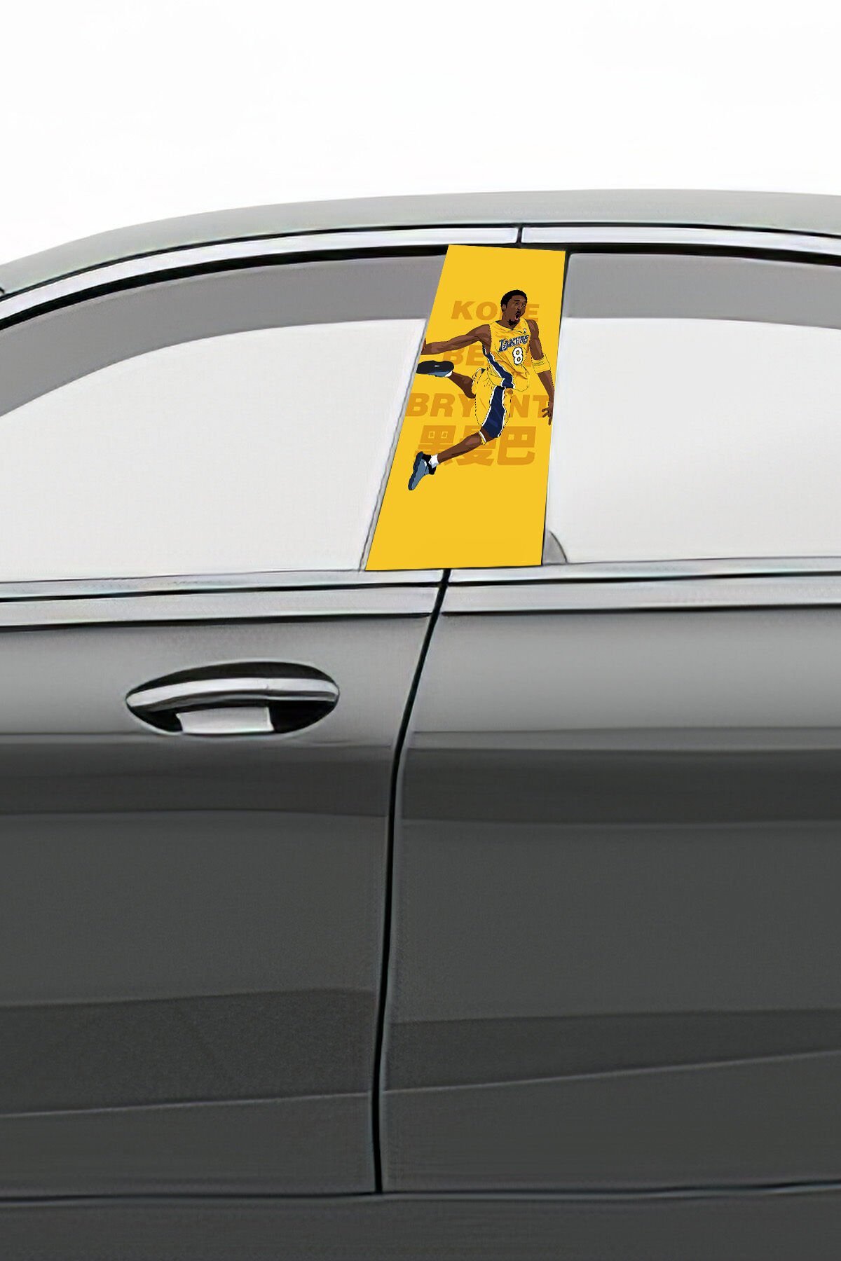 Araç Kapı Direk Kaplama Folyosu Desenli  Sağ Sol Takım 2 Adet  22x50 Cm