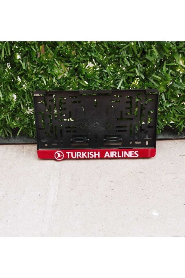 Kare Plakalık Turkısh Aırlınes Kırmızı Takmatik Lazer Kesim Pleksi ( 1 Adet )